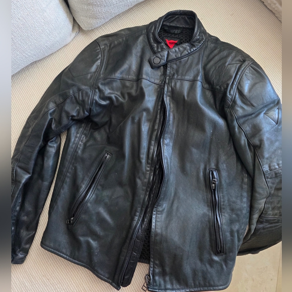 Dainese MOTO Men's Black Leather Performance Jacket
